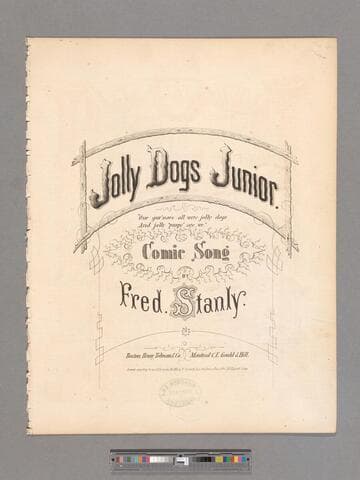 Jolly Dogs Junior : comic song / by Fred. Stanly