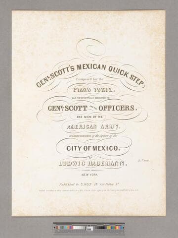 Gen. Scott's Mexican quick-step / music composed by Ludwig Hagemann