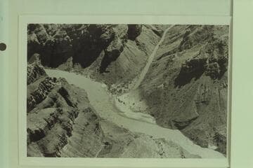 Hance Rapid, Red Canyon.  Upper end of Tonto Trail