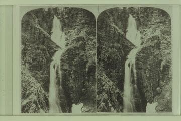 [print from a stereo] Pillings Cascade; Creeks of the High Plateaus