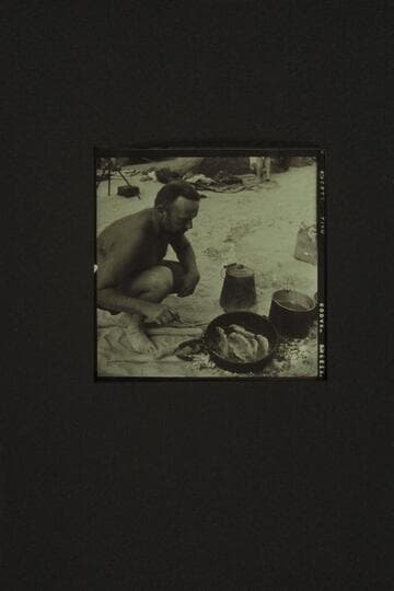 Belknap cooks the Rainbow Trout caught by Sanderson from Tapeats Creek