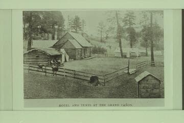 Hance's Place.  Hotel and tenants at the Grand Canyon