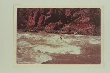 Lower Disaster Falls, Mile 236.5- kayaker "rolls"