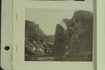 Caves near Mile 35 [photo reverse:  Marble Canyon below Vasey's Paradise]