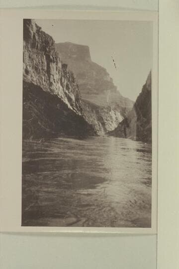 End of Powell Plateau.  Formations resemble Middle Granite Gorge where the Kolb brothers were on this date