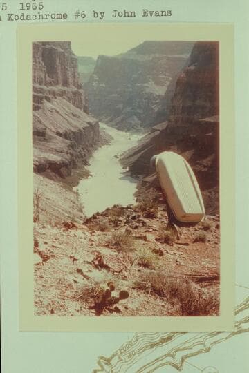 Sportyak about to leave top of Whitmore Trail carried by Buzz Belknap