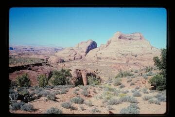 Across Bald Rock Creek to Cha Butte from Rainbow Bridge Trail
