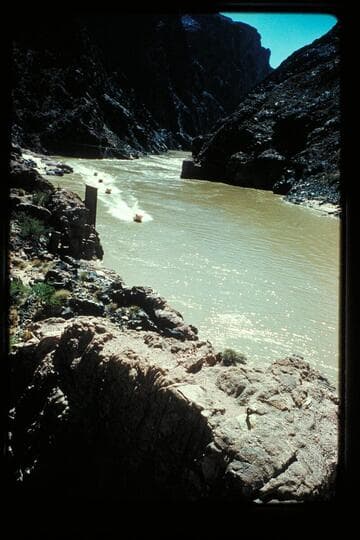 Cruising down to Bright Angel Bridge