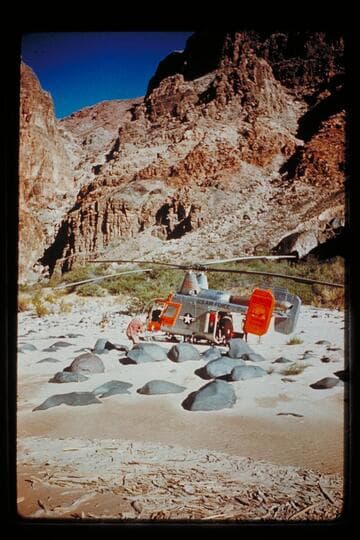 Chopper at Vulcan Rapids