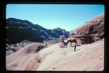 Ledge trail north of basin north of Sid Whiskers Butte