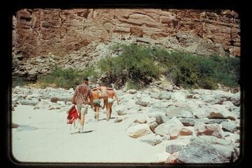 Herb gets a lift; Fern Glen Canyon