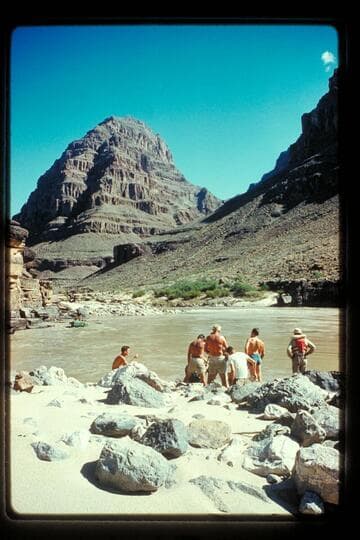 Powell lands; Mile 214