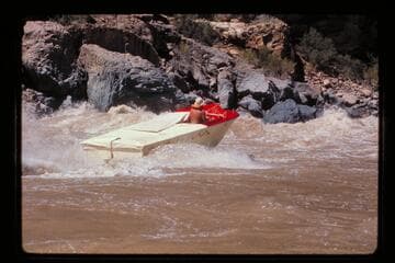 "Wee Red" trying another run; Vulcan Rapids