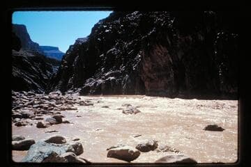 Up river to head of Bedrock Rapids