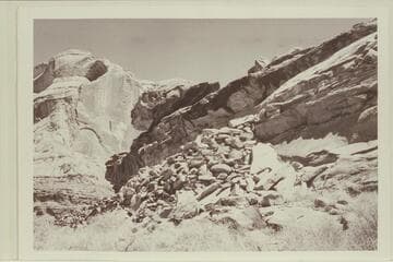 Hole in the Rock Crossing.  Dugway near river--left bank