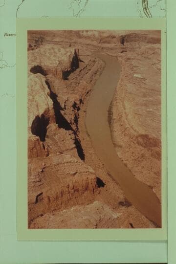 Down Lake Powell from Mile 91 to Mile 87 with the mouth of the Escalante River at upper right