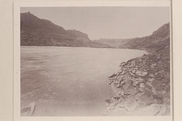 Trackyte Rapids down.  Brown-Stanton Survey.  Down to |Two and Four Mile Creek