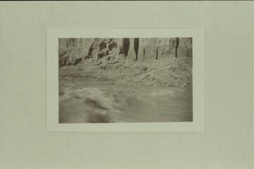 Just at lower end of ranch; head of Trachyte Rapids