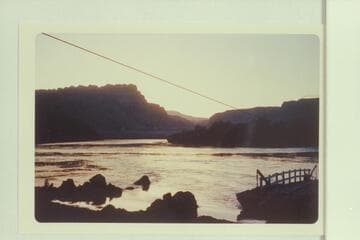Across the river at Hite Ferry
