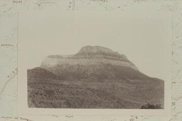 Steamboat Mountain from Supai Formation in Saddle Canyon