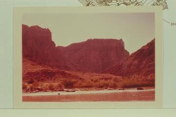 Up into Gypsum Canyon from above Gypsum Rapid