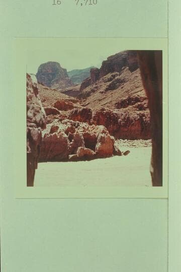 Bedrock Rapid.  Circular current on left side of it, facing downstream toward opening you have to go through to get out of there