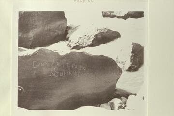 Inscription of the Best Expedition in Cataract Canyon