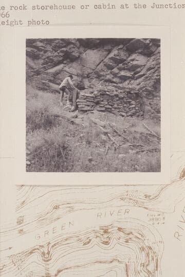 The rock storehouse or cabin at the Junction
