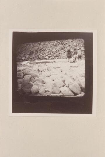The "Ben Hurt" on the island at Rapid No. 20.  From frame of 16mm movie film by Walt Prevost