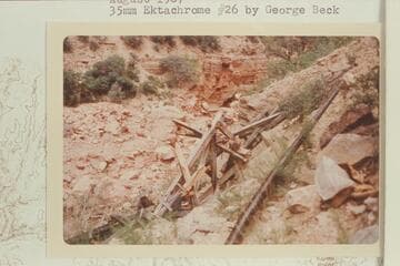 Flood damage in Bright Angel Creek