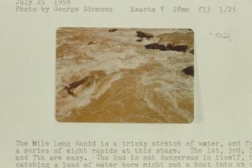 The "Monitor" pounds free at Break IV--Mile Long Rapid