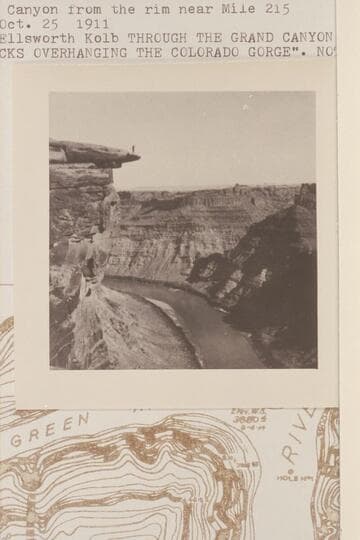 Up Cataract Canyon from the rim near Mile 215