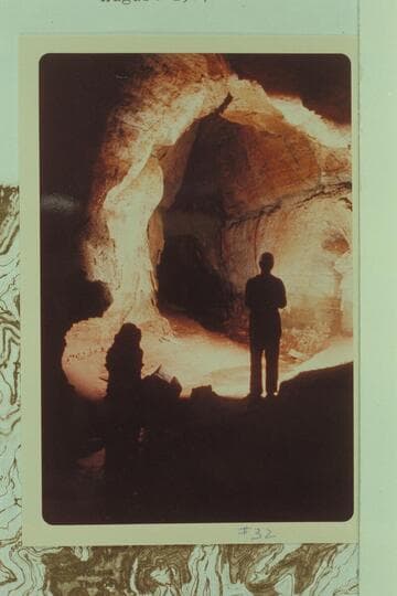 Inside cave in Unkar Creek