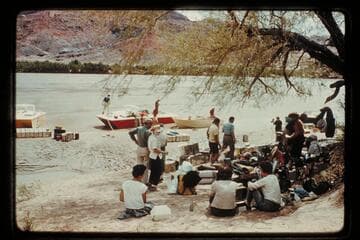 Preparations for departure,  Lees Ferry