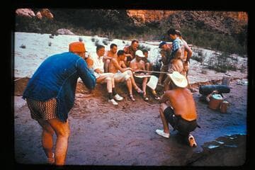 Briefing at Harding Rapids