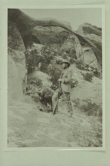 Spalding.  A sheep-owner from near Thompson.  At Landscape Arch