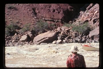 "Wee Red" down Hance Rapids, 38,800 cfs