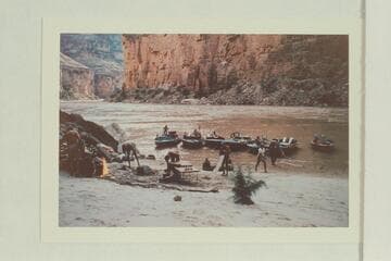 Camp and mooring at National Canyon