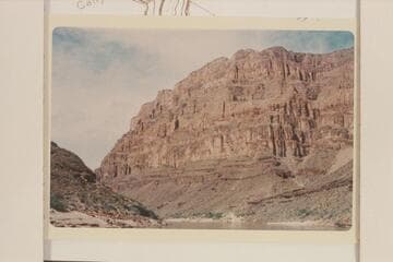 Upriver at mouth of Fall Canyon.  Includes terrain appearing in Wilbur photos #9 and #15 of 1904