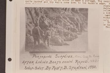 Portage of dunnage at Sockdologer Rapid