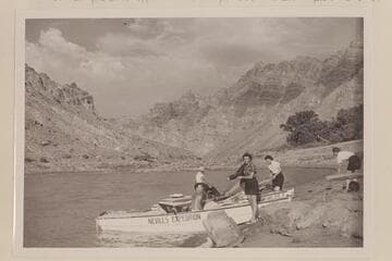 First camp in Cataract Canyon - Nevills 1940 party