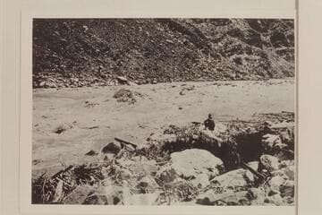 Weatherhead contemplates some of the rougher water.  Cataract Canyon near Mile 210, Rapid #7