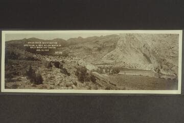 Green River Investigation; upstream 1/4 mile below mouth of Split Mountain Canyon