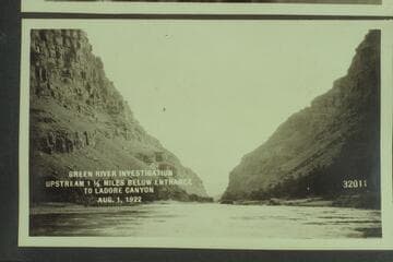 Green River Investigation- Upstream 1 1/2 miles below entrance to Ladore Canyon