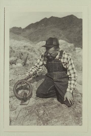 Murl [sic] Emory and the ring bolt in Black Canyon