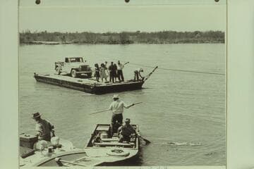 Mexican Ferry in Colorado River Delta