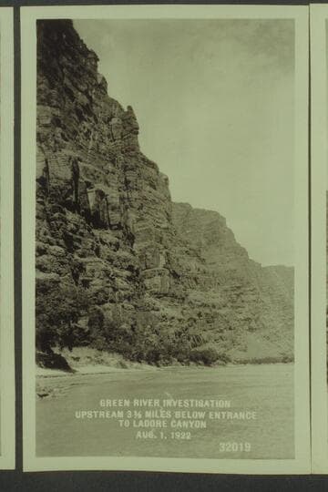 Green River Investigation- Upstream 3 1/2 miles below entrance to Ladore Canyon