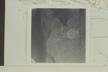 Inscription 4 1/2 miles below Ouray- right bank