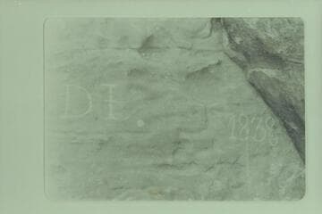 D I inscription near head of Whirlpool Canyon, Mile 221-222