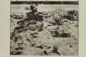 In a Sportyak Dock Marston rides out the lower end of 217 Mile Rapid